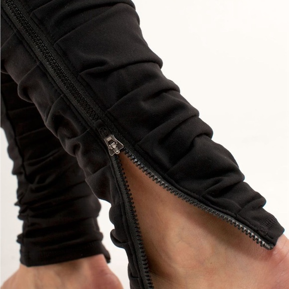 Lululemon Insight Pant Leggings Black Deep Coal Slub Denim Size 8 limited e - Picture 10 of 10